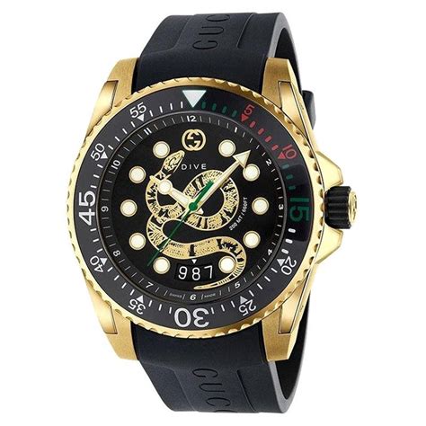 fake gucci dive watch|gucci snake watch men's.